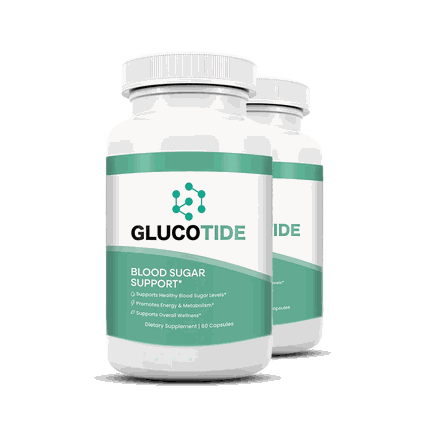 The Glucotide bottle, front